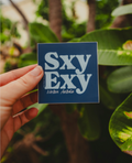 SXY EXY BLUE STICKER