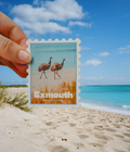 Post Stamp Style Emu Sticker